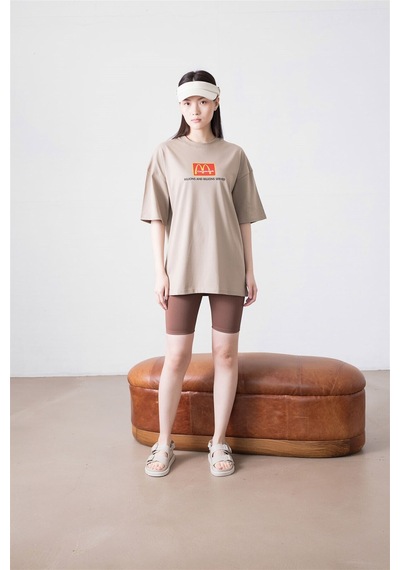 Flood Of Style Unisex I'm Loving It Mc Taş Tshirt Gri