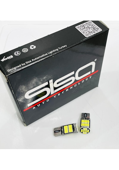 T10 Led 26 Ledli W5w Canbus Metal Ultra Power Kırmızı Park Plaka Tavan Ampulü