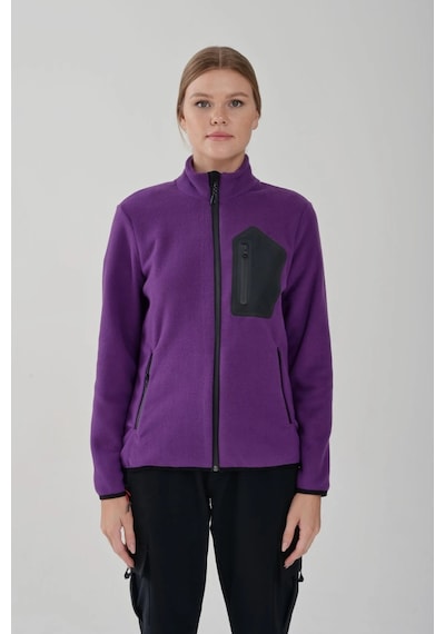 Exuma Kadın Tam Fermuarlı Polar 2322003 Purple 2322003-547 Mor
