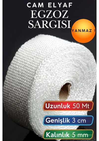 50 Metre 3 Cm Cam Elyaf Egzoz Sargısı Manifold Sargı Bezi Yanmaz Bant 5 Mm Kalınlık Isıya Dayanıklı Yanmaz Isı Yalıtım Bandı Motorsiklet Araba Egzoz Koruma Bezi Termal Sargı 50 Metre 3 Cm Cam Elyaf Egzoz Sargısı Manifold Sargı Bezi Yanmaz Bant 5 Mm Kalınlık Isıya Dayanıklı Yanmaz Isı Yalıtım Bandı Motorsiklet Araba Egzoz Koruma Bezi Termal Sargı