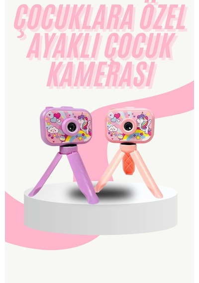 Çocuk Için Eğitici Video Kamera Ayaklı Mini Nrzsnt - 33 Fotoğraf Makinesi