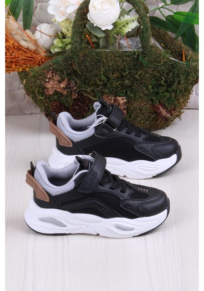 Fort Cool Evo Rahat Hafif Sneaker Erkek Çocuk Ayakkabı Siyah