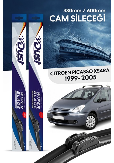 Citroen Picasso Xsara Picasso Silecek Takımı 1999-2005 Uyumlu 480mm/600mm