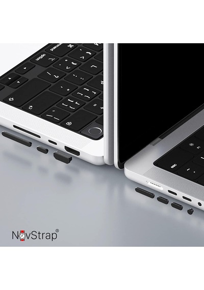 Novstrap Apple Uyumlu MacBook Air Pro İle Giriş Portları İçin Toz Koruma Tıpası Seti 9 Adet