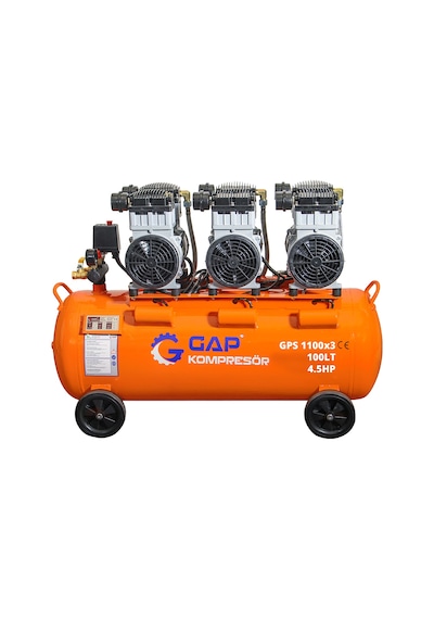 Sessiz Ve Yağsız Hava Kompresörü 100 Lt 4.5 Hp
