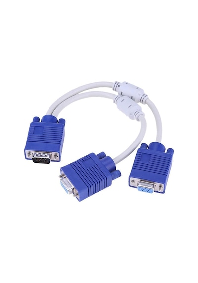 4567 Vga Y Kablo Çoklayıcı Switch Splitter Kablosu Çoklu Monitör