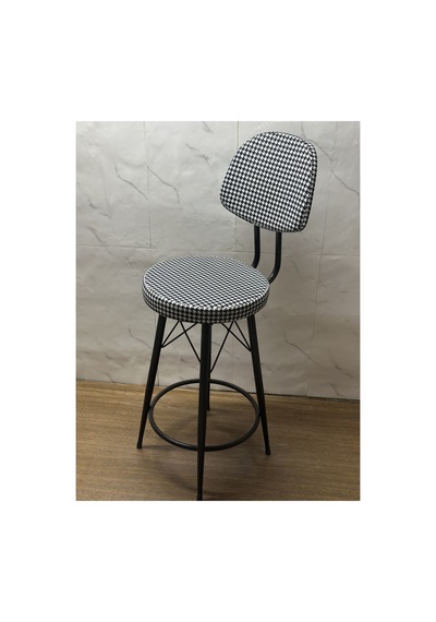 Has Bar Sandalyesi Kazayağı Renk 75 Cm Siyah 100 Cm İle 110 Cm Arası Olan Ada & Masalara Uygundur Beyaz