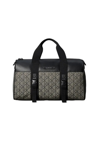 Calvin Klein Mıxed Emblem Aop Duf, 7ul Siyah Erkek Seyahat Ve Spor Çantası