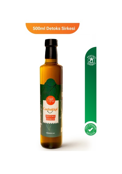 Canbakkal Detox Sirkesi Fermente Sirke Pestisit Analizli 500 ML