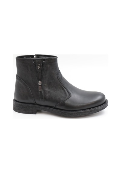 Nesilshoes Nesil Shoes Thrtrk 905 Siyah Hakiki Deri Kauçuk Taban Erkek Bot