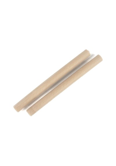 Balık Sırtı Kapicino Mat 25cm 2li Mum Karışık