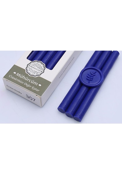 Mühür Mumu Çubuk 11mmx120mm 10 lu Paket Model: 307 PARLİAMENT MAVİ