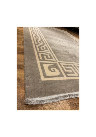 Monet Mt26a Koyu Gri Krem Halı