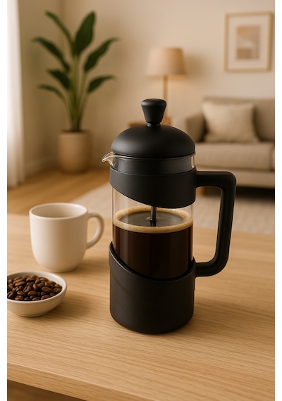 Prag - French Press Siyah 350ml Siyah