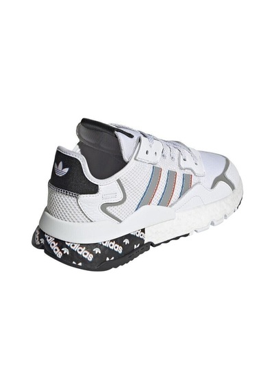 Adidas Nite Jogger Erkek Spor Ayakkabı Beyaz Mavi Erkek Beyaz