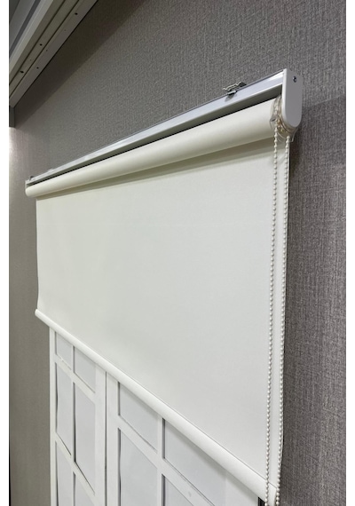 Stor Perde İthal Mat Polyester Beyaz Beyaz