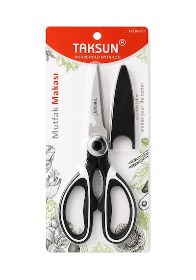 Çok Amaçlı Mutfak Makası, 21 Cm, Paslanmaz Çelik, Keskin, Tavuk, Balık, Deniz Ürünleri, Et, Sebze Kesme Makası,
