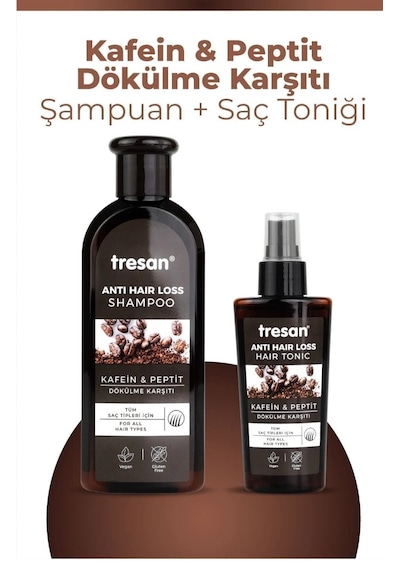 Tresan Kafein Peptit Dökülme Karşıtı Şampuan + Saç Toniği