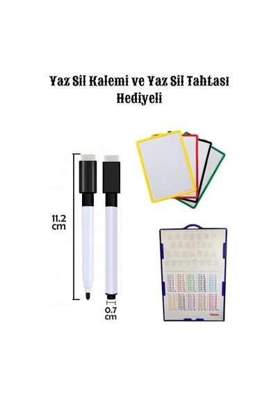 Okuma Yazma Öğreten Yaz Sil Kitabı (3-7 YAŞ)