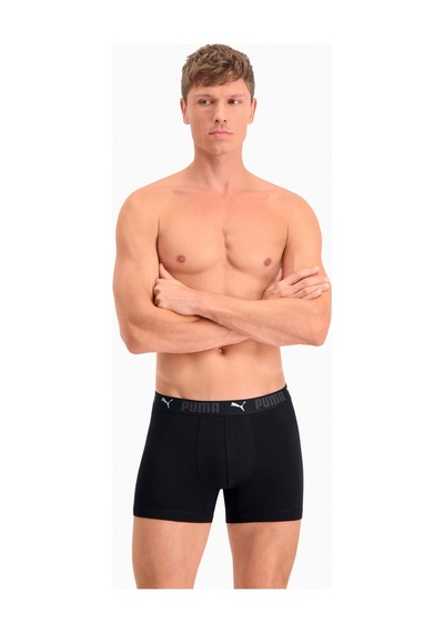 Puma Sport Erkek Pamuk Boxer 2Li Paket 935521 01 Siyah