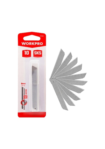 Workpro Wp212001 9mm 10 Lu Maket Bıçağı Yedeği