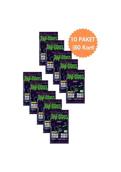 Toyika Panini Top Class 2025 Trading Cards 8li X 10 Adet