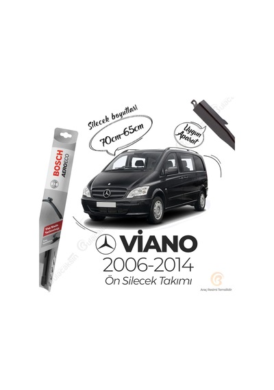 Mercedes Viano Muz Silecek Takımı 2006-2014 Bosch Aeroeco N11.4536