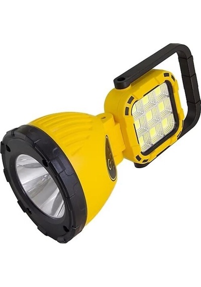 Usb Şarjlı Solar El Feneri Taşınabilir Kamp Feneri Panther 8410 Turuncu