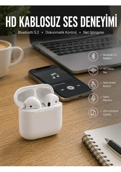 Yeni Nesil Bluetooth Kulaklık Eller Serbest Aramalar Ve Yüksek Kaliteli Ses İçin İdeal Kulaklık ..