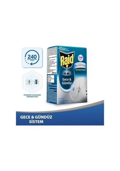 Gece & Gündüz, Sinekkovar Cihaz Ve 1 Yedek, 240 Saat Etki Sivrisinek Ve Karasineklere Karşı