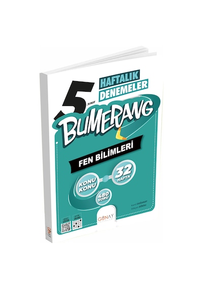Günay Yayınları 5. Sınıf Bumerang Fen Bilimleri 32 Haftalık Denem