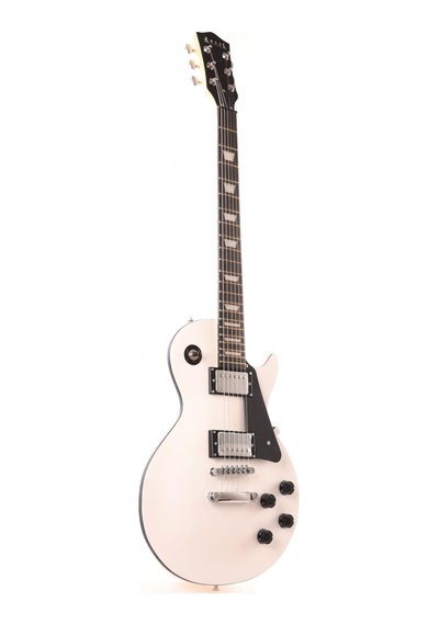 Angel Aelg200-wh Beyaz Elektro Gitar Les Paul Tipi Kasa Set-nec