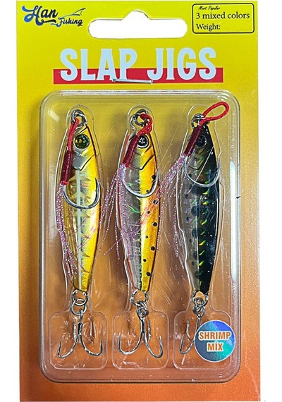 Hanfish Slap Jigs Shrimp Mix 15gr Metal Jig Yem