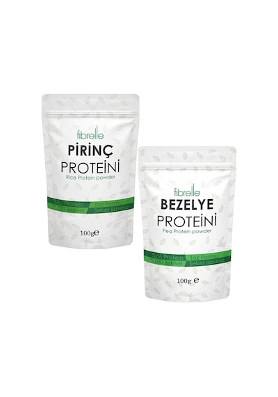 Fibrelle Bezelye + Pirinç Protein Tozu 2 x 100 G