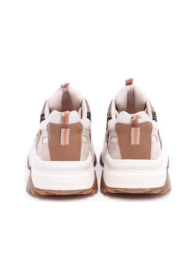 Derinet Comfort Taban Kadın Sneaker Bej Leopar Bej Leopar