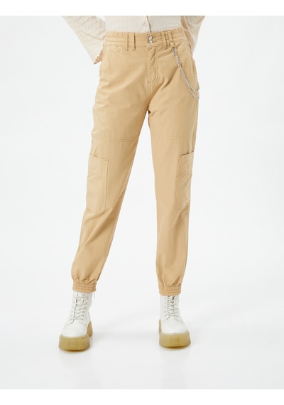 Koton Jogger Gabardin Pantolon Zincir Detaylı Cepli Beli Lastikli Deve Tüyü 4wal40010mw 4WAL40010MW132 Taba Koton Jogger Gabardin Pantolon Zincir Detaylı Cepli Beli Lastikli Deve Tüyü 4wal40010mw 4WAL40010MW132 Taba