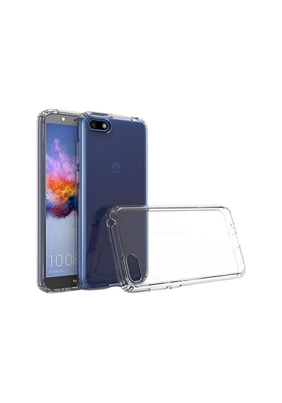 Huawei Y5 2018 Uyumlu Şeffaf Silikon Kılıf - Kamera Korumalı Esnek Tam Koruma Kapak