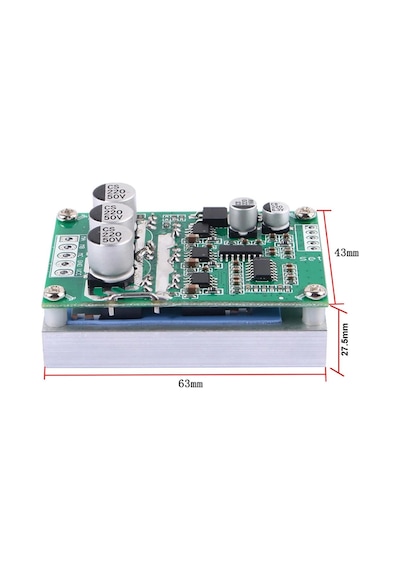 Dc 12v 36v 15a 500w Fırçasız Motor Sürücü Soğutucu Pwm Bldc Hız Kontrol Kartı İleri Geri Yön