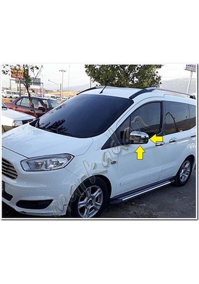 Ford Tourneo Courier Krom Ayna Kapağı 2014 - 2017 2 Parça Abs Krom