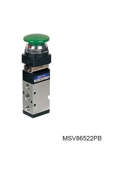 Jelpc 1/4-5/2 Mantar-buton Valf Msv86522-pb