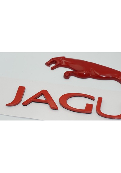 Dk Tuning Jaguar Panter Kırmızı Abs Bagaj Yazı Logo Oem Ürün