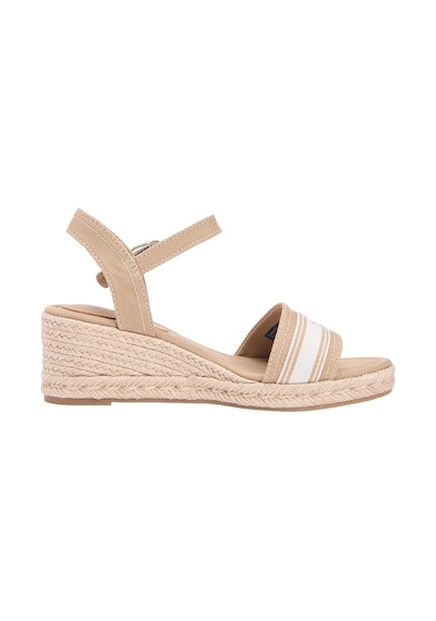 Tommy Hilfiger Kadın Mid Wedge Espadrille Webbing Sandalet Fw0fw09230rbc-16138 Haki