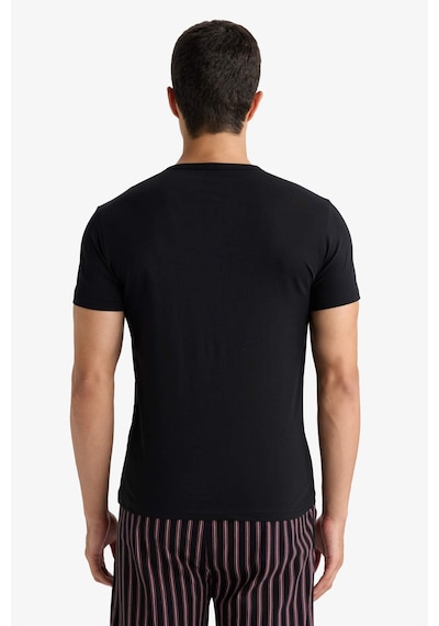 Defacto Slim Fit Dar Kesim Bisiklet Yaka Üst L4885az25aubk27 Siyah