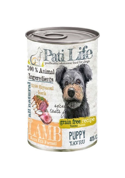 Pati Life Kuzu Etli Yavru Köpek Konserve Maması 6 x 415 G