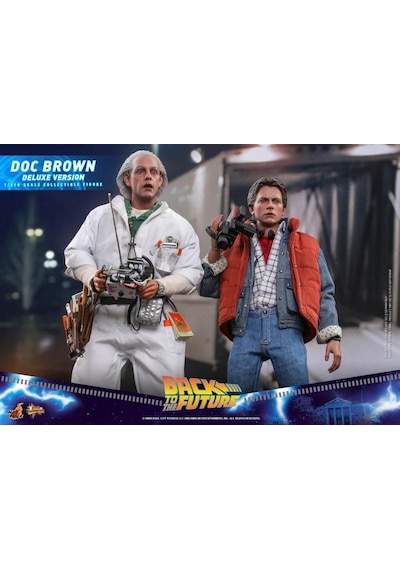 Hot Toys Doc Brown Deluxe Version Sixth Scale Figure - 909291 - Mms610 - Back To The Future / Bttf Movie
