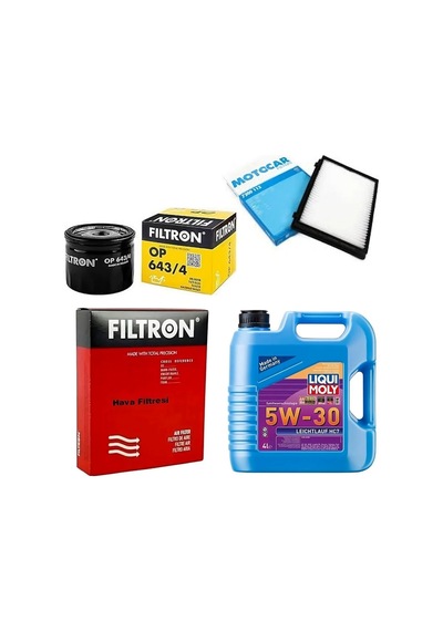 Filtron Kia Sportage 1.6 T-gdı Filtre Bakım Seti Liqui Moly Motor Yağlı 2016-2021 4 Lü