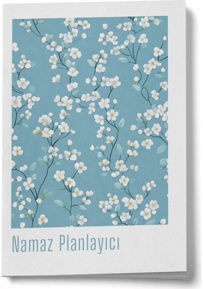 1 Yıllık Namaz Planlayıcı Defterim - Mavi Çok Renkli