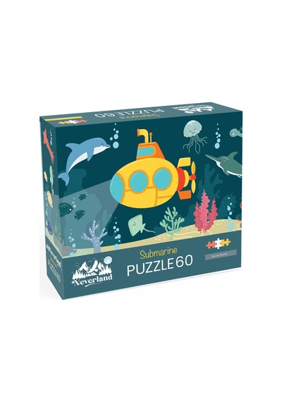 Nl598-puzzle 60 Parça-submarıne Denizaltı
