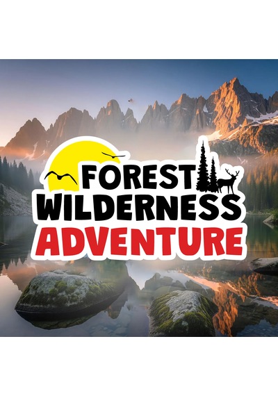 Forest Wilderness Adventure Sticker - Araba Oto Motosiklet Off Road Karavan Sticker - 00189 20x12 Cm