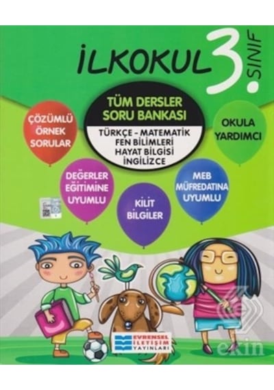 3.Sınıf Tüm Dersler Soru Bankası -  Evrensel İletişim Yayınları